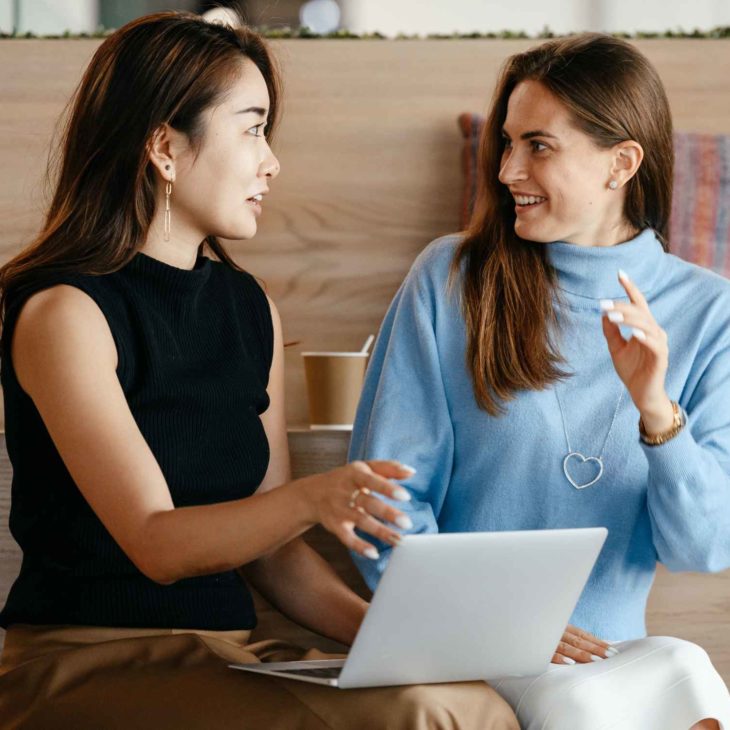 Two Women Laptop